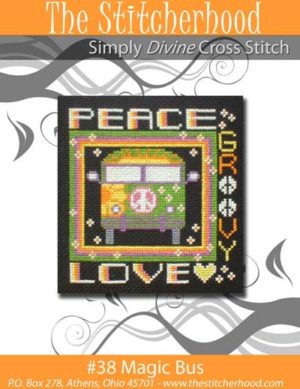 Hippie Retro Cross Stitch Pattern