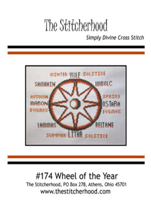 Wicca wheel of the year Cross Stitch