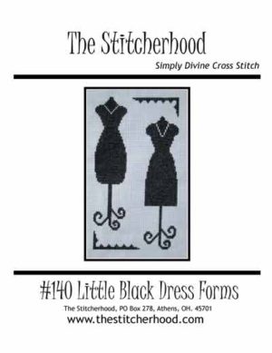 little black Dress Cross Stitch Pattern