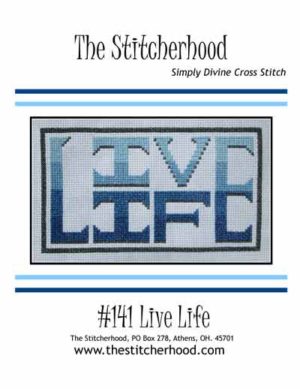 Live Life cross stitch design