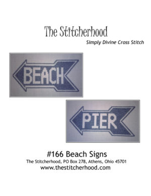 Nautical Beach signs Cross Stitch
