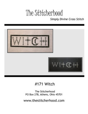 Wicca Witch Cross Stitch halloween