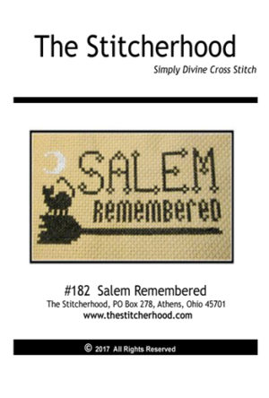 Halloween Salem witch Cross Stitch