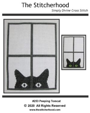Cat Cross Stitch Pattern funny cross stitch design