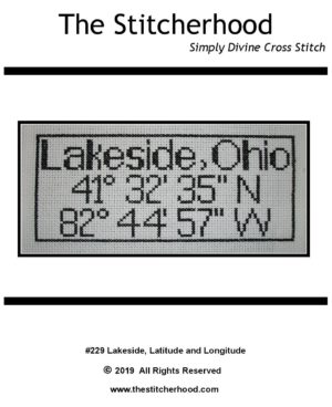 Lakeside Ohio Cross Stitch