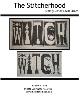 Halloween witch cross stitch