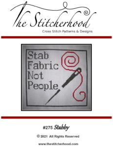 Funny Cross Stitch Pattern Stabby
