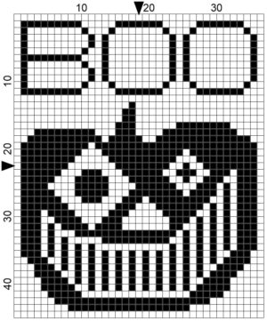 boo Halloween freebie free cross stitch