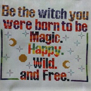Wicca Witch Wiccan Pagan Cross Stitch