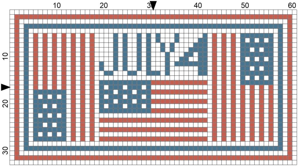 July 4th freebie free cross stitch