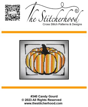 cross stitch Halloween fall pumpkin