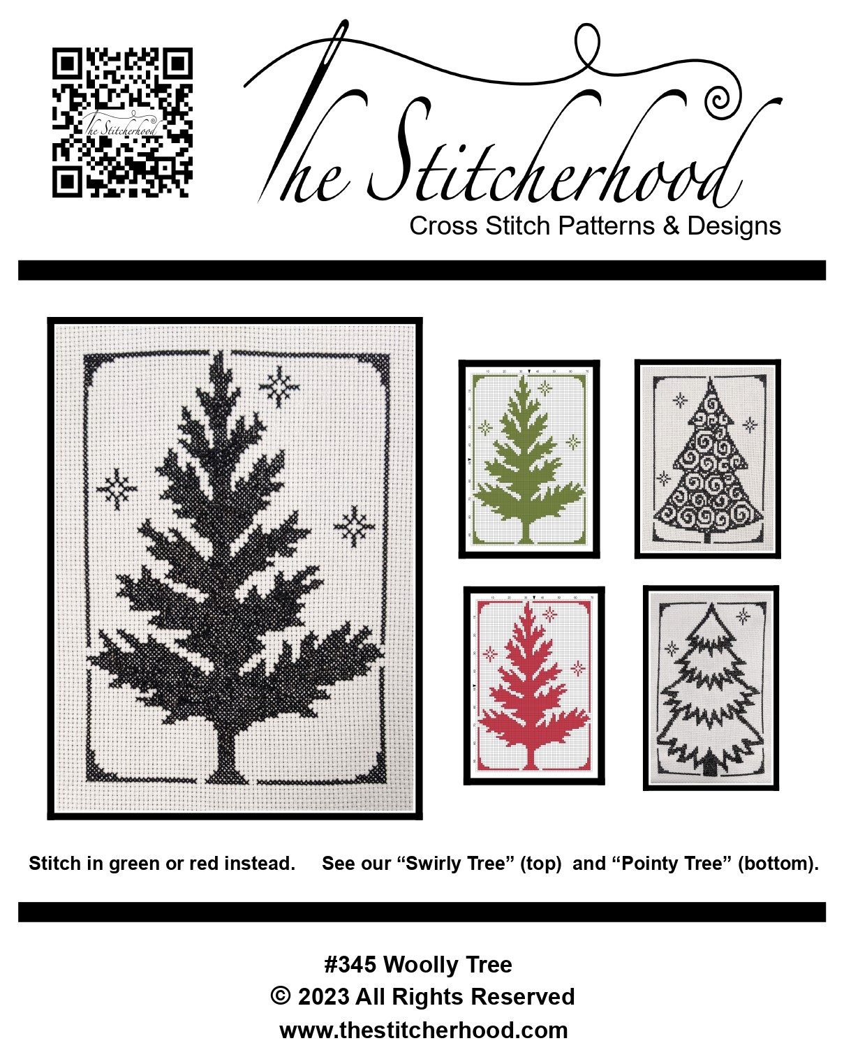 Woolly Christmas Tree Cross Stitch