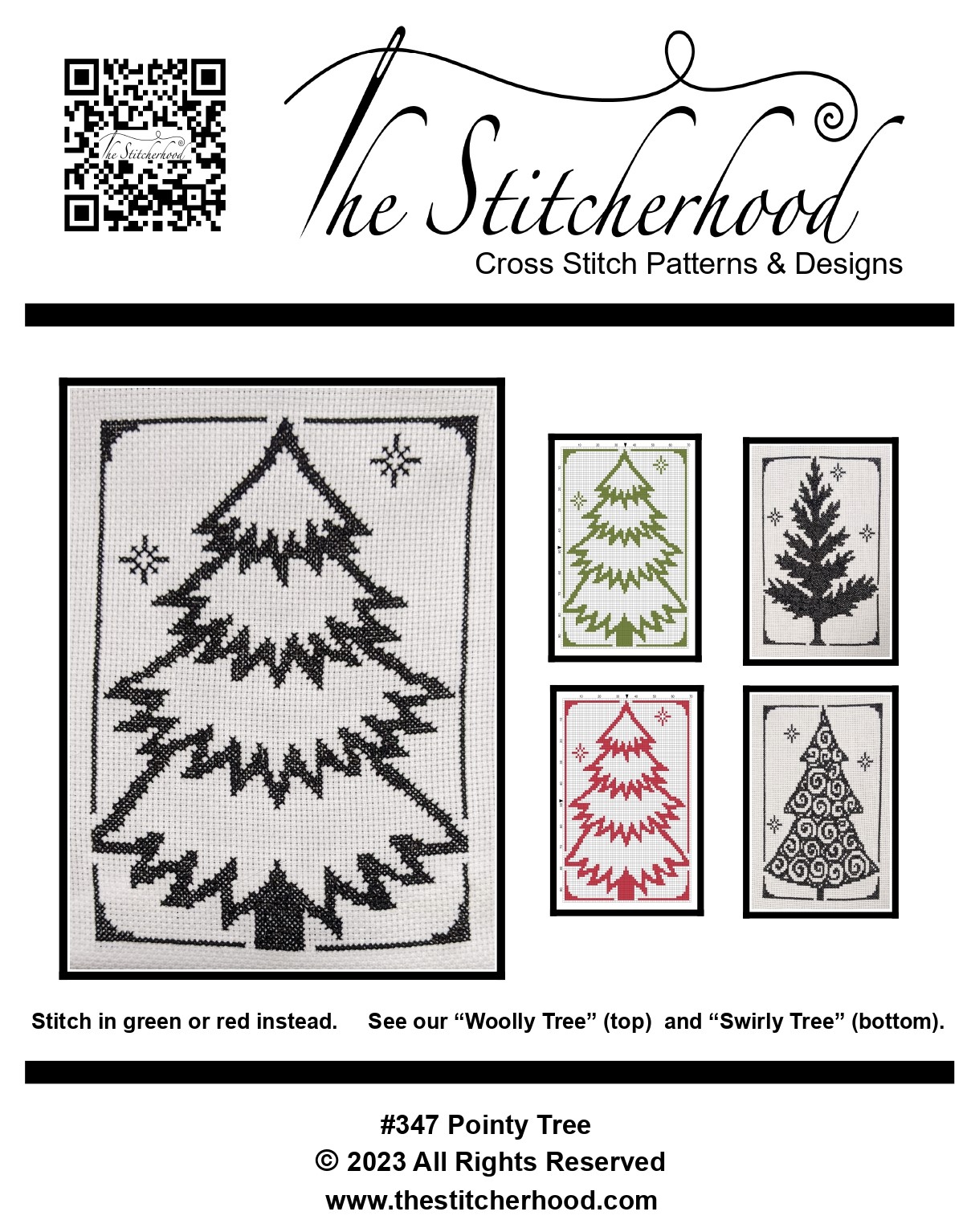 Pointy Christmas Tree Cross Stitch