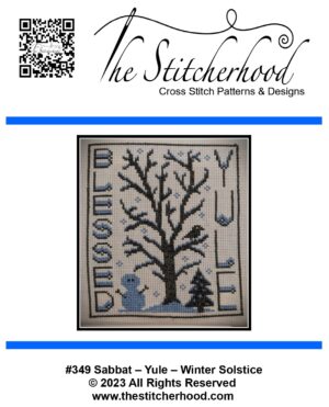 Wicca Cross Stitch Sabbat Yule Winter Solstice