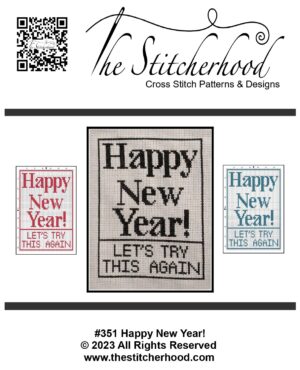 Funny Cross Stitch Holiday Happy New Year