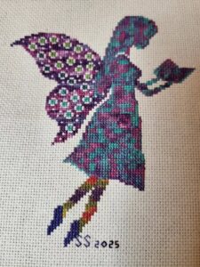 fairy tales fairy reading cross stitch