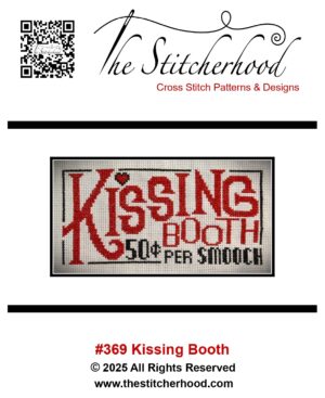 Valentines Day Kissing booth Cross Stitch